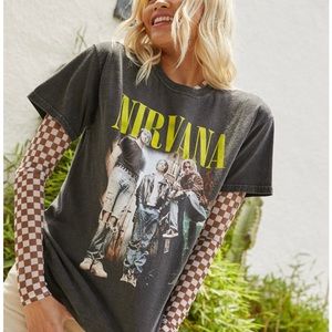 Nirvana Womens Oversized Tee